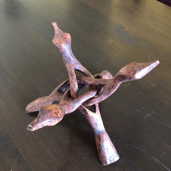 Abstract Art Bowl Stand from the '70's - Picture 7 of 9